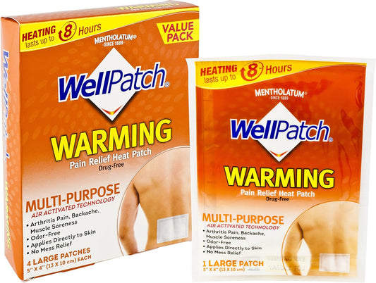 WELLPATCH PAIN WARM 4CT