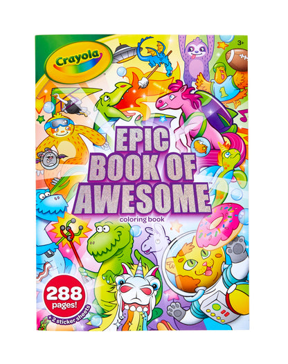 Crayola Epic Book of Awesome Coloring Book, 288 pages