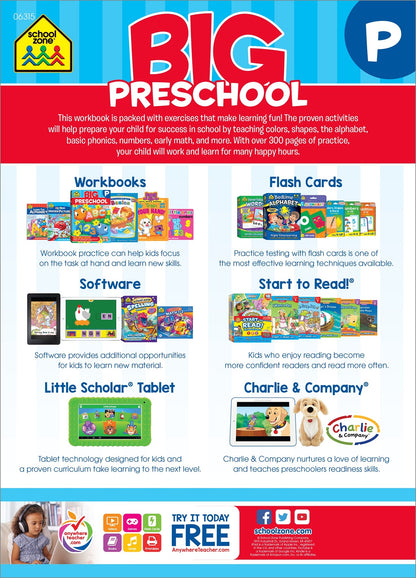 School Zone Preschool Scholar Workbook