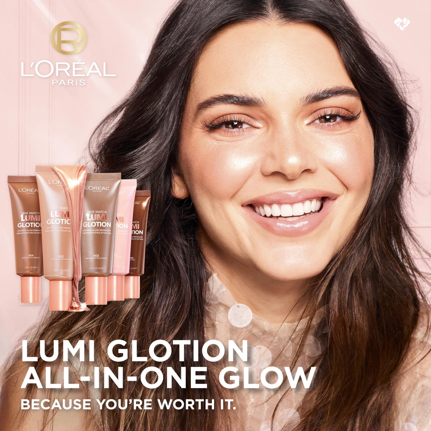 L'ORÉAL PARIS True Match Lumi Glotion Natural Glow Enhancer, Face & Body, 903 Medium Glow, 1.35 fl. oz.
