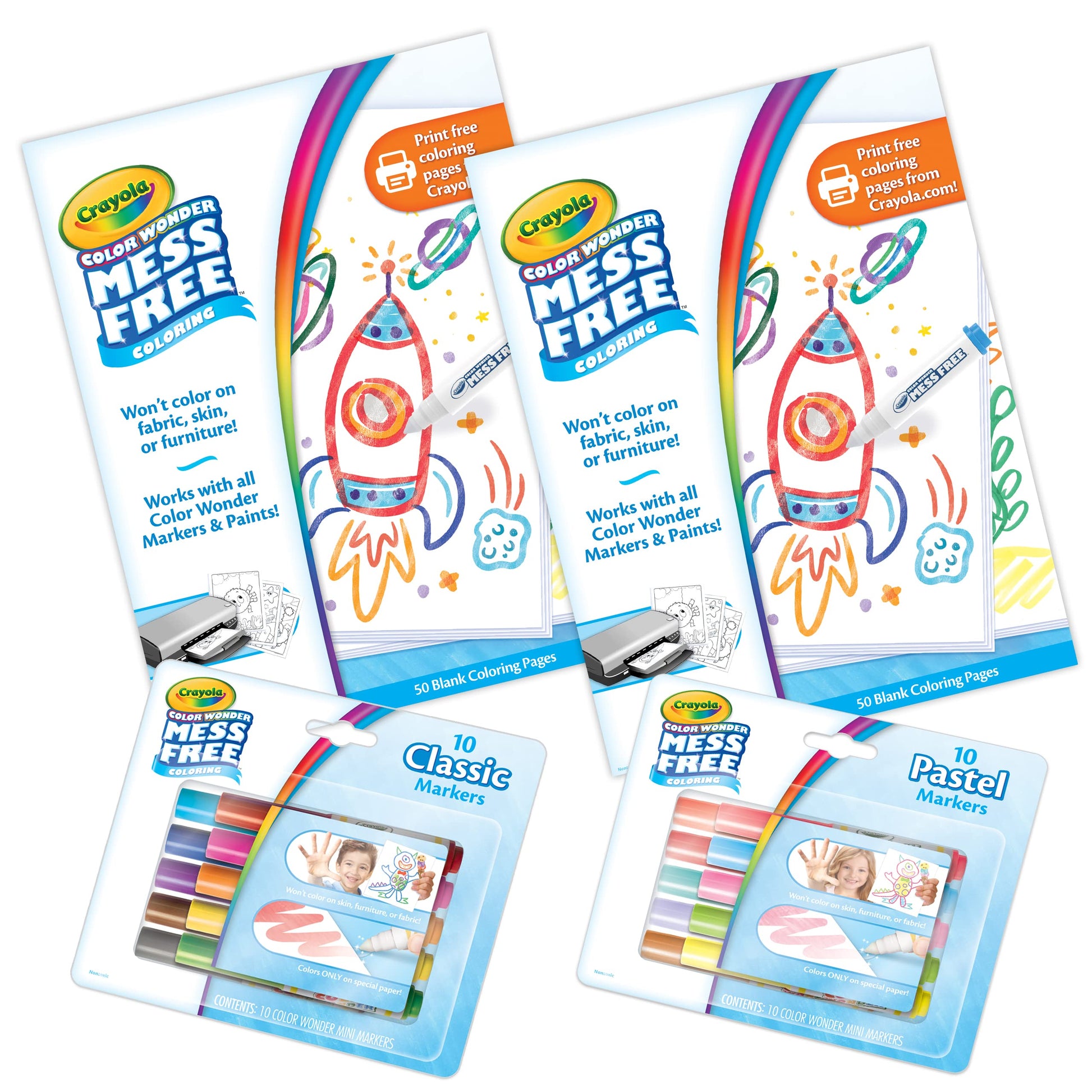 Crayola Color Wonder Mess-Free Coloring Activity Kit, 38 pieces