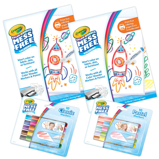 Crayola Color Wonder Mess-Free Coloring Activity Kit, 38 pieces