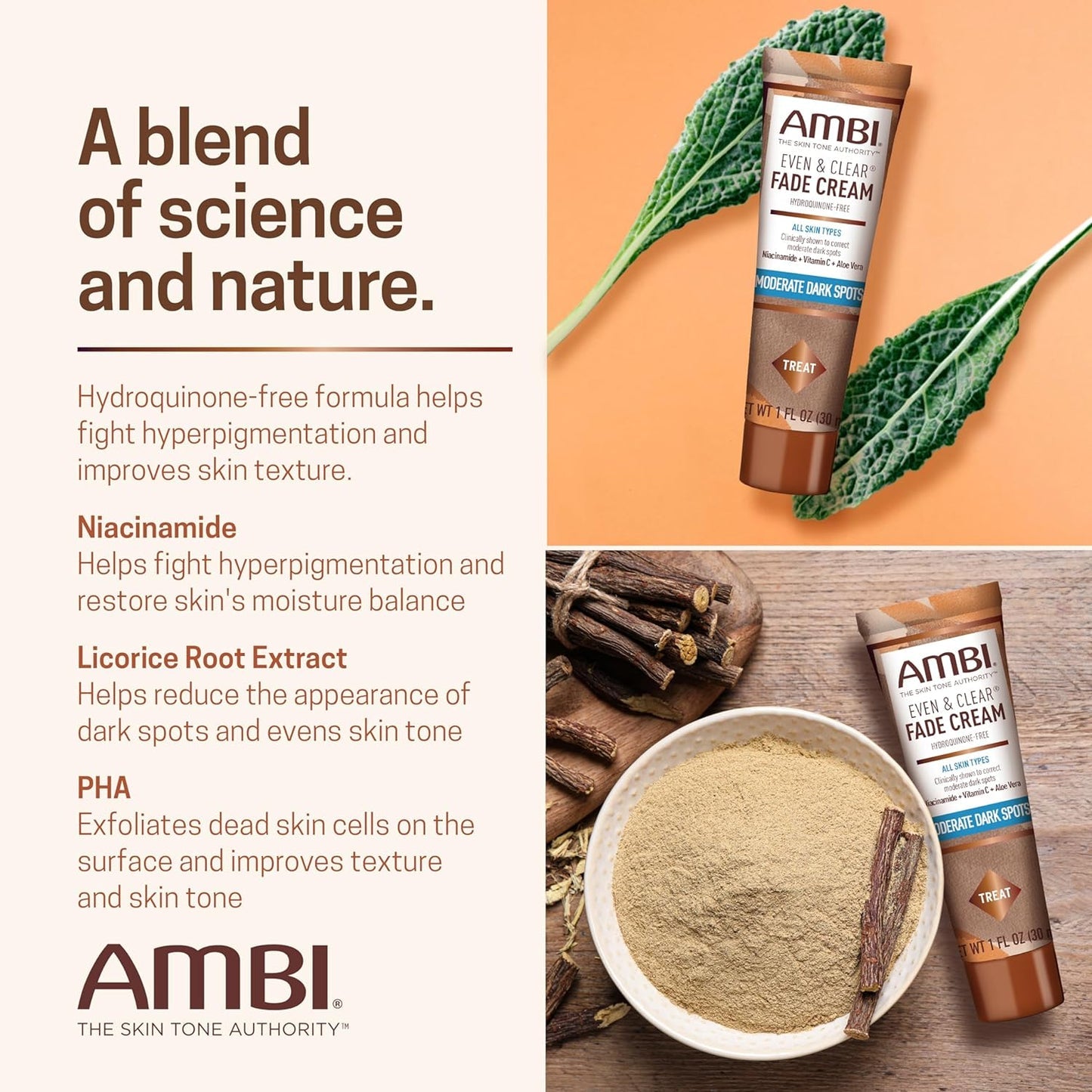 Ambi Even & Clear Fade Cream 1oz All Skin Types