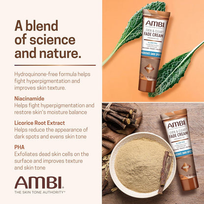 Ambi Even & Clear Fade Cream 1oz All Skin Types