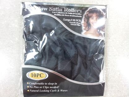 DONNA SATIN PILLOW ROLLERS 10PC
