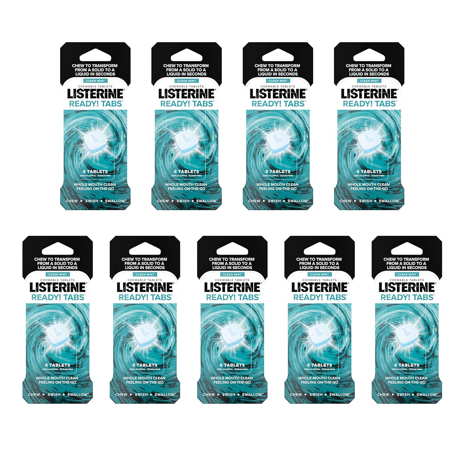LISTERINE READY TABS CHEW CLNMNT 8CT