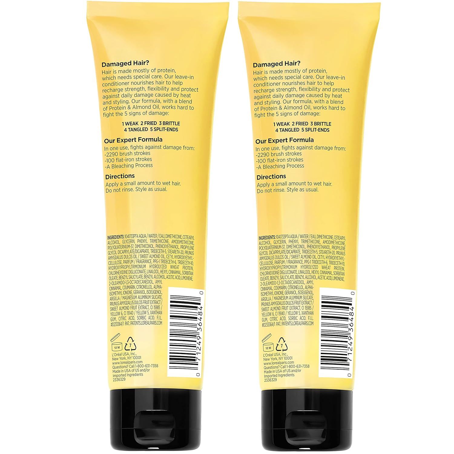 L'ORÉAL PARIS Elvive Total Repair 5 Protein Recharge Leave In Conditioner, 5.1 fl oz