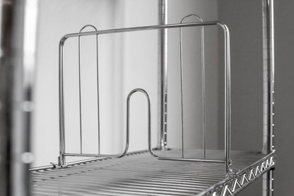 SHELF DIVIDER 24" CHROME 6 CT DS