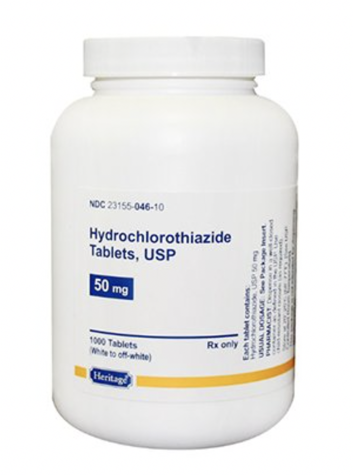 HYDROCHLOROTHIAZIDE TB 50MG 100
