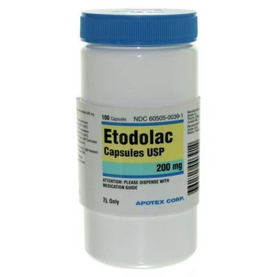 ETODOLAC CP 200MG 100