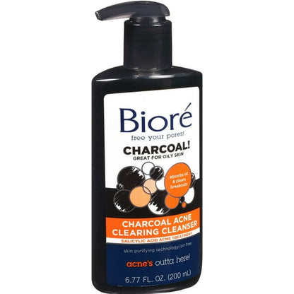 BIORE CHARCOAL ACNE CLEANSER 6.77OZ