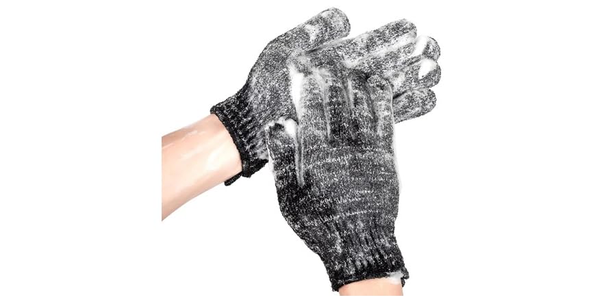 SJ Spa Exfoliating Bath & Shower Gloves - Mint, 2 count
