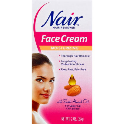 Nair Hair Remover Face Cream Moisturizing 2oz