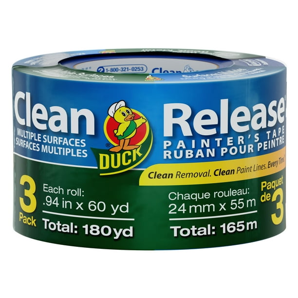 DUCK Clean Release Painter's Tape - Blue, 0.94" x 60 yds