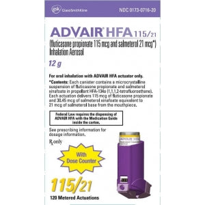 ADVAIR HFA IN 230-21MCG 12GM