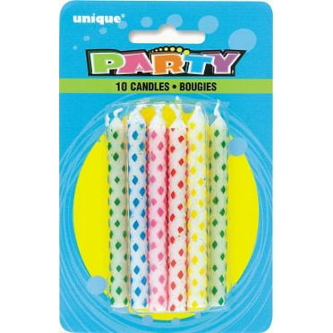 Birthday Candles and Holders, Assorted, 30ct