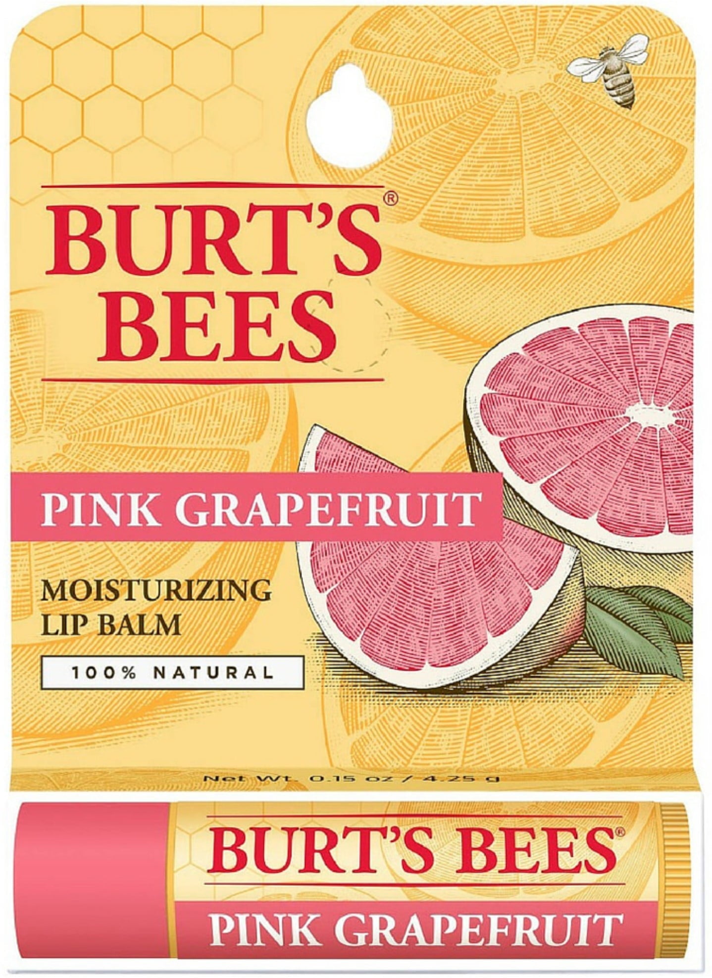 Burt's Bees Moisturizing Lip Balm - Pink Grapefruit