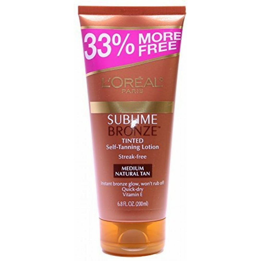 L'ORÉAL PARIS Sublime Bronze Tinted Self-Tanning Lotion, Medium Natural Tan, 5 fl. oz.