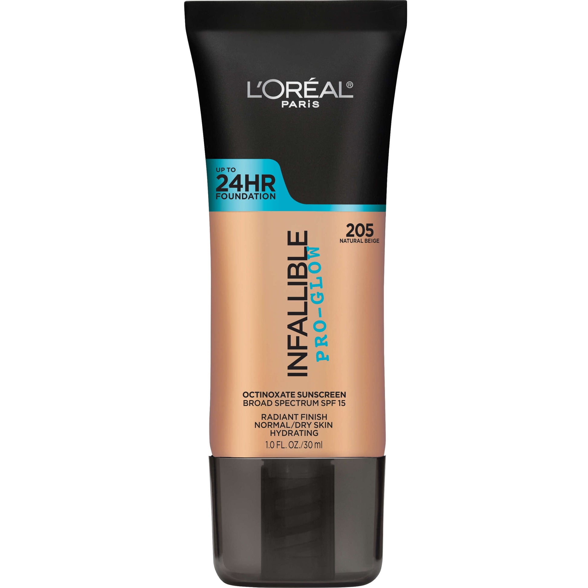 L'ORÉAL PARIS Infallible Pro-Glow Foundation, 208 Sun Beige, 1 fl. oz.