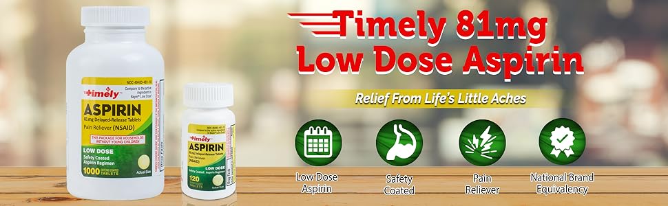 ASPIRIN LWDS TB 81MG 1000 PN/RLV