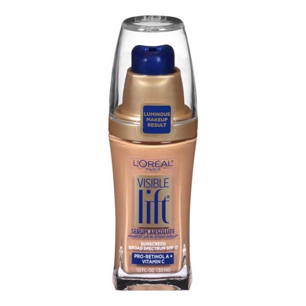 L'ORÉAL PARIS Visible Lift Serum Absolute Lightweight Foundation, 154 Sun Beige, 1 oz