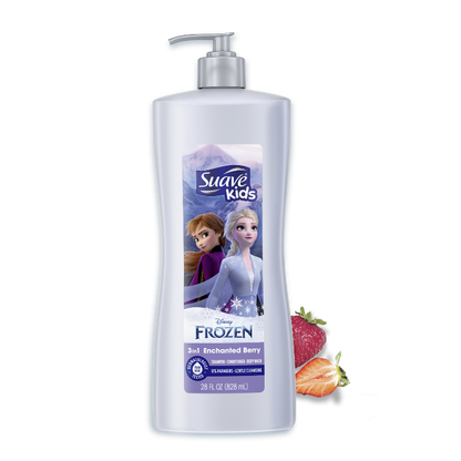 Suave Kids 3 In 1 Shampoo-Cond -Bodywash Enchanted Berry 28oz
