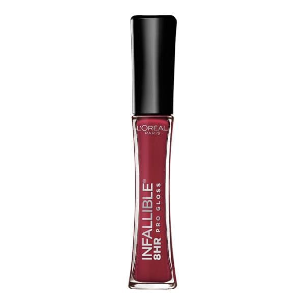 L'ORÉAL PARIS Infallible 8 Hour Pro Lip Gloss, Hydrating Finish, 240 Glistening Berry, 0.21 fl. oz.