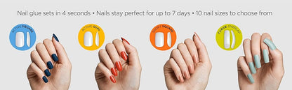 KISS 100 Full-Cover Nails - Active Oval