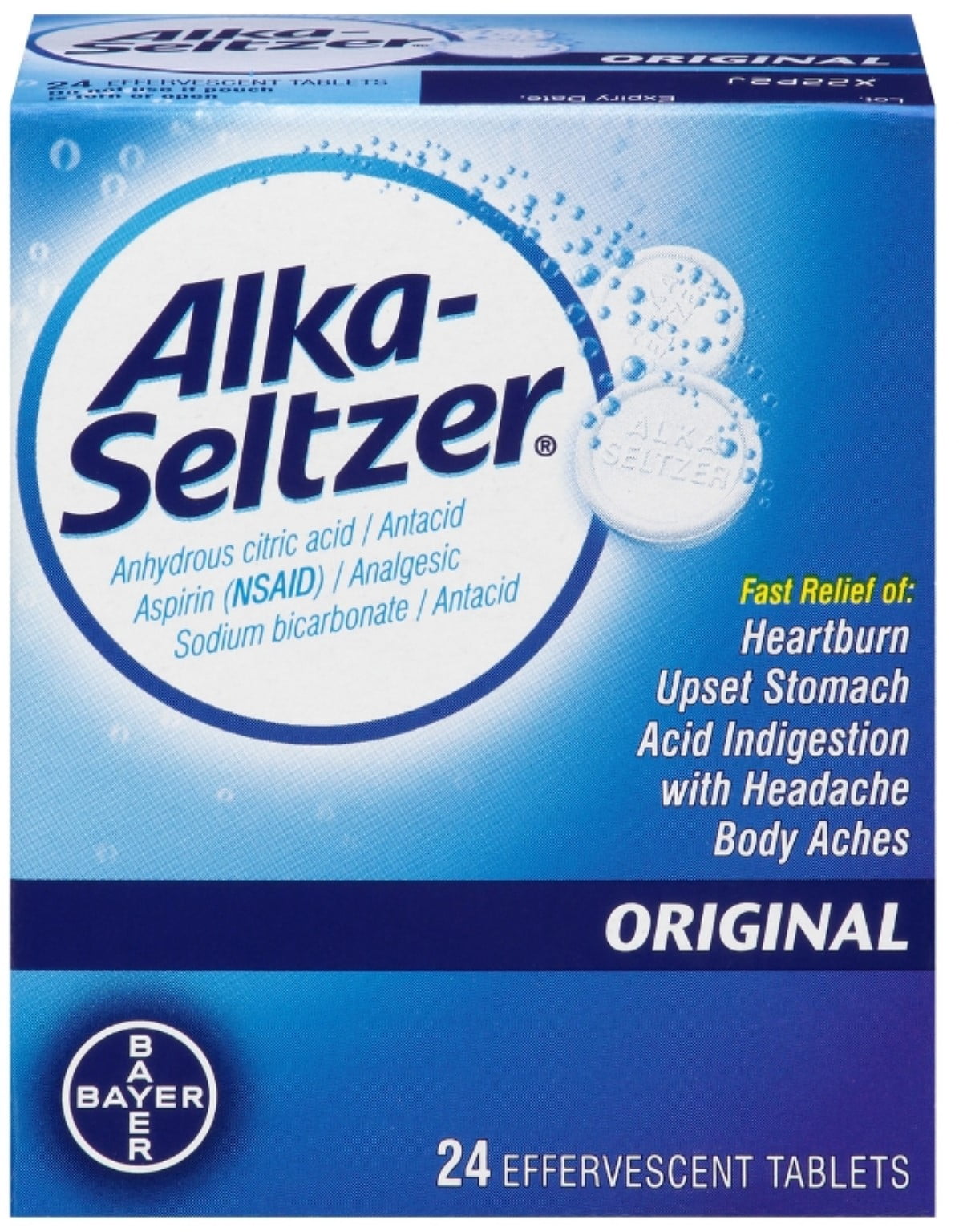 ALKA-SELTZER PLUS ORIG PWERFAST TAB 36CT