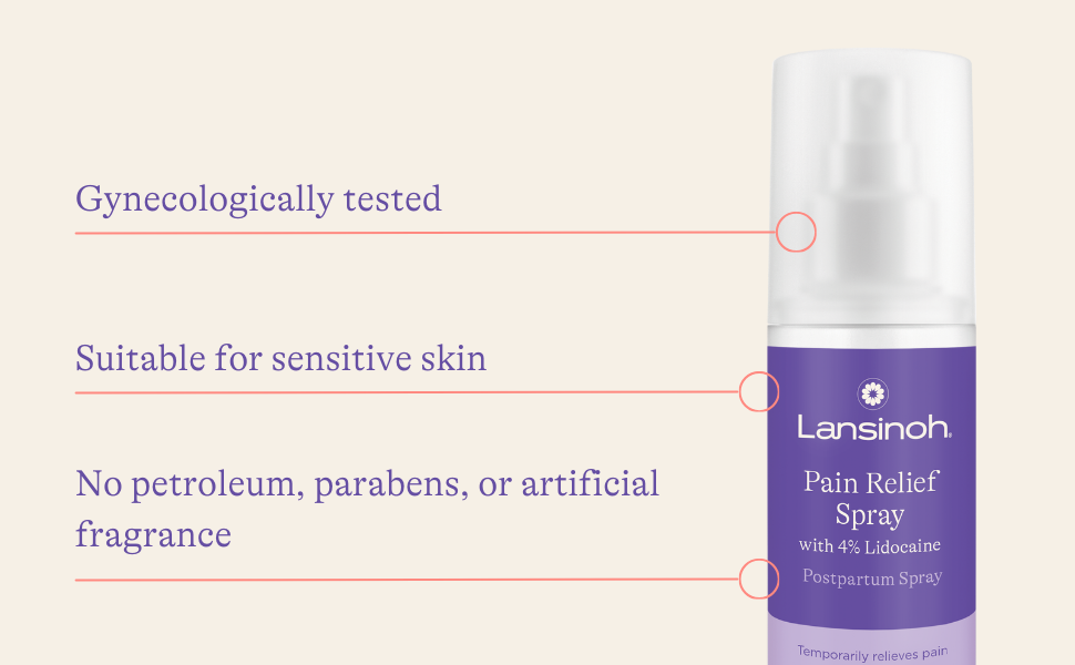 LANSINOH PAIN RLF PP LIDOCAINE SPY 3.5OZ
