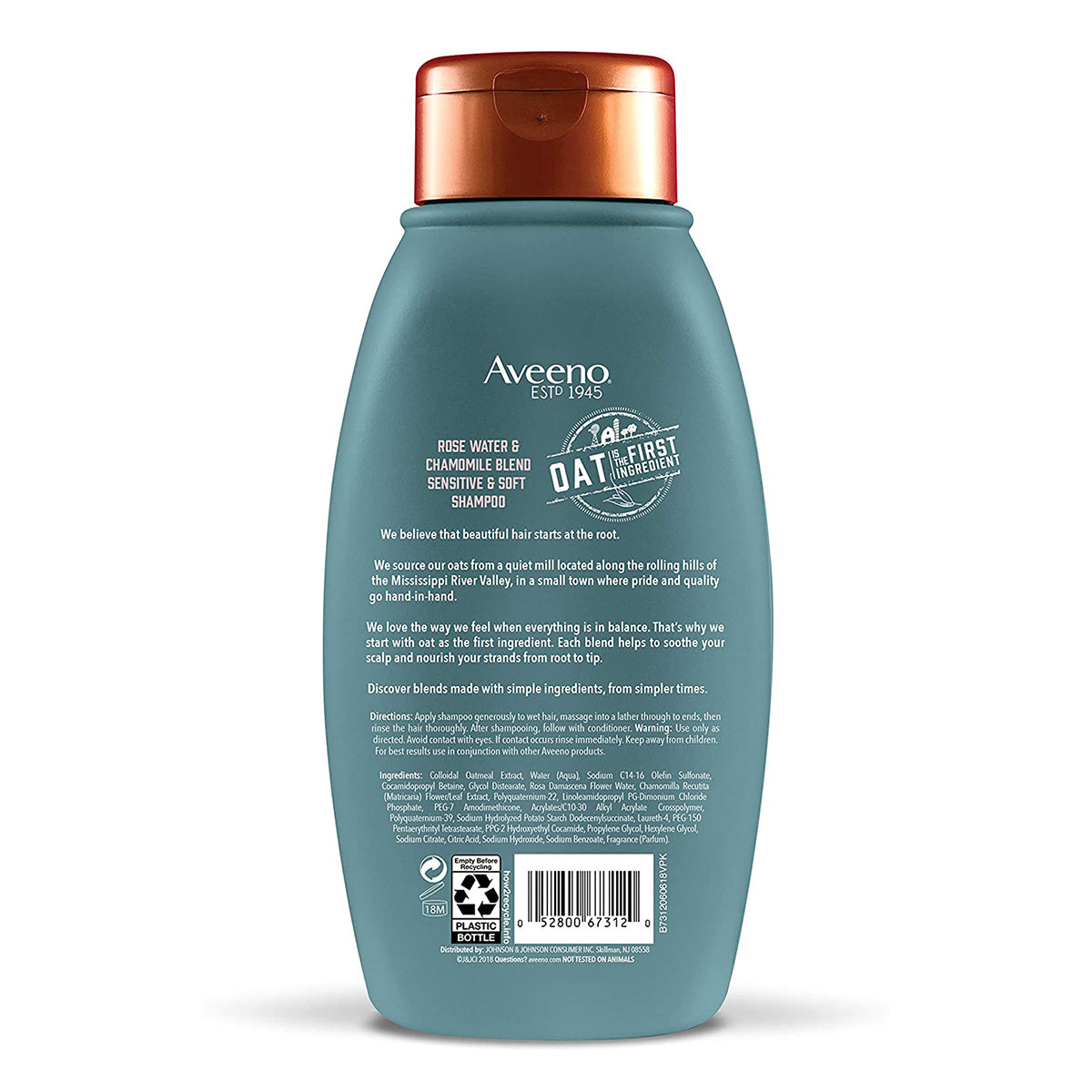 Aveeno Shampoo Rose Water & Chamomile Blend 12oz
