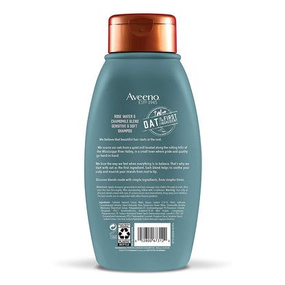Aveeno Shampoo Rose Water & Chamomile Blend 12oz