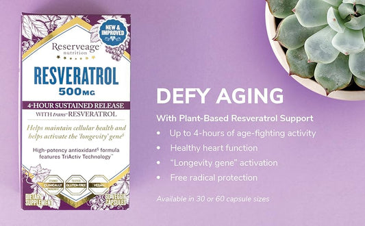 RESERVEAGE NUTRITION SUPP,RESVERATROL 500 MG