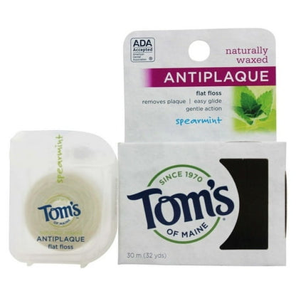 TOM'S OF MAINE FLOSS,ANTI PLQ,FLAT,SPRMN