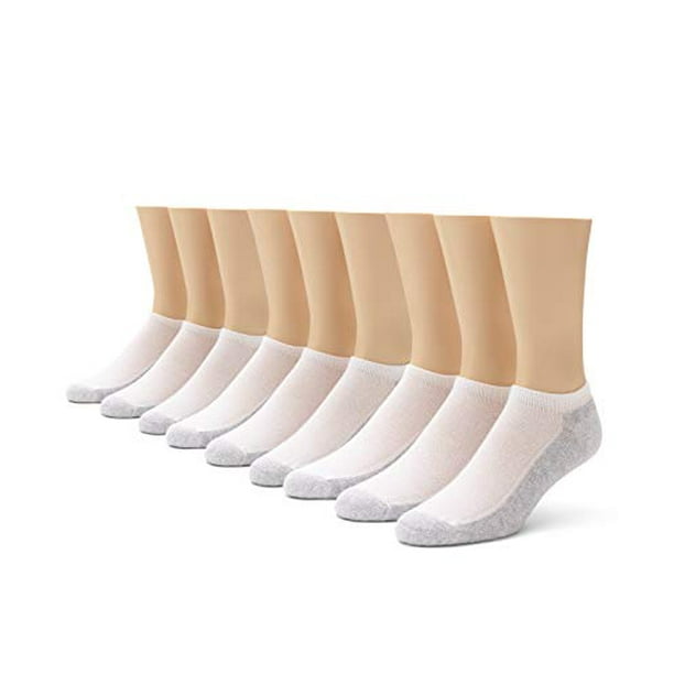 No Nonsense Men's Crew Socks - White, 6 pack