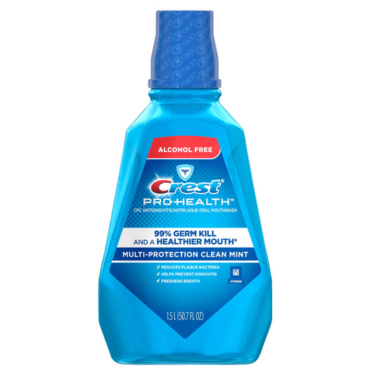 Crest Pro-Health Multi Protection Alcohol Free Mouthwash - Clean Mint, 3.3 oz