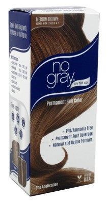 No Gray On The Go Permanent Color Medium Brown Kit