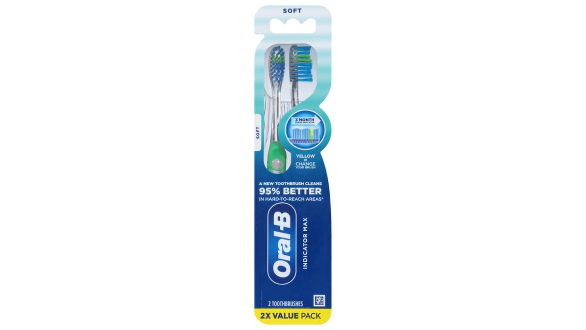 ORAL B INDICATOR SOFT T/B 2 CT