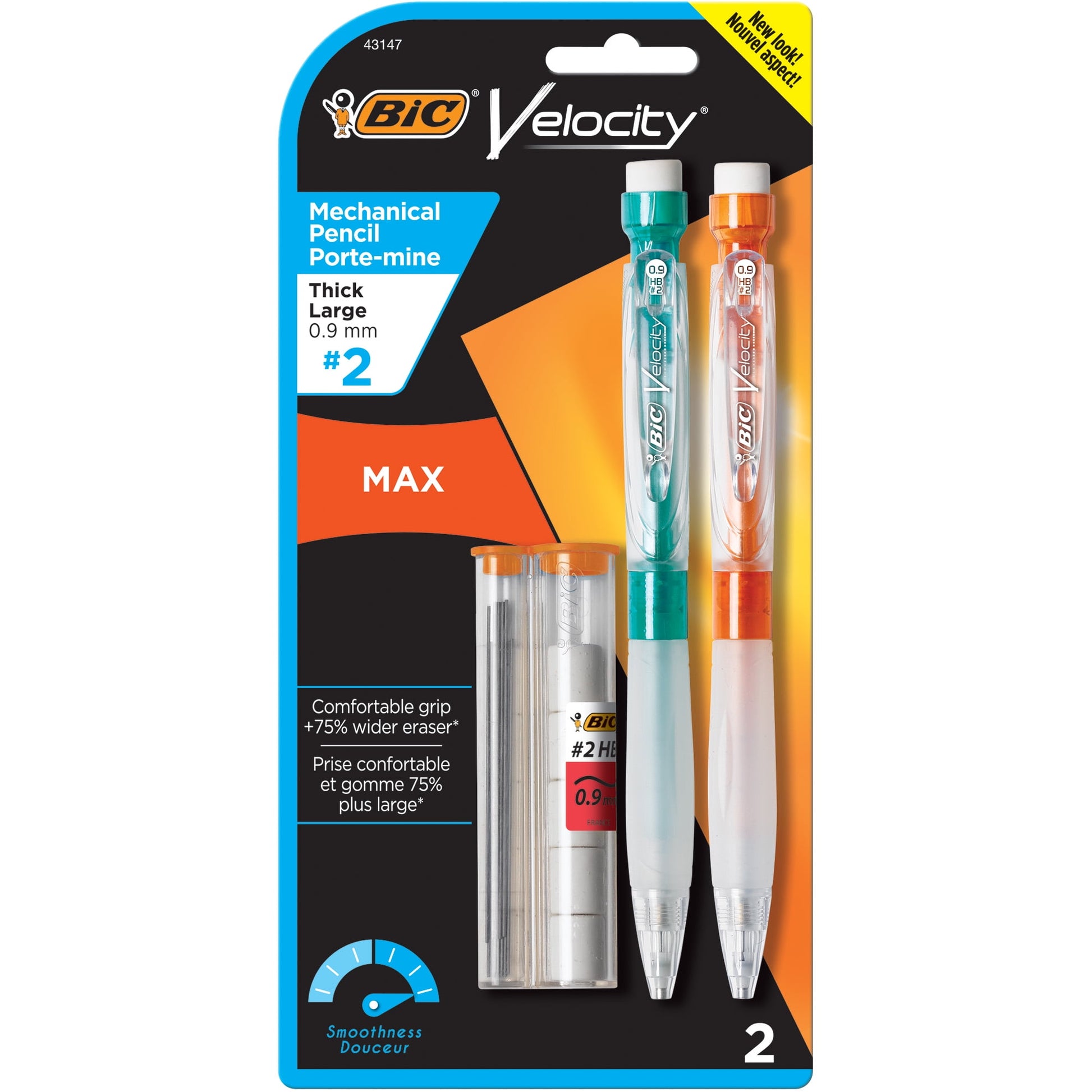 BiC Velocity Thick Point Mechanical Pencil, 2 count