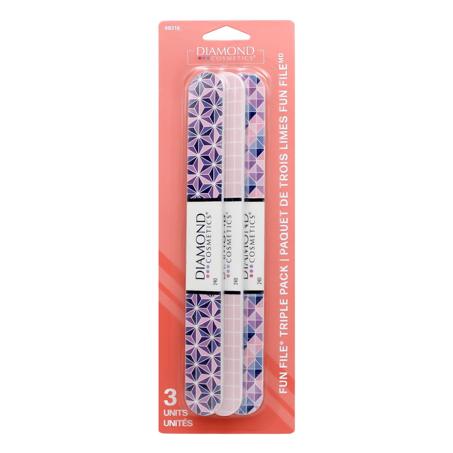 Diamond Cosmetics File and Block Display, 209 pieces