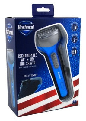 Barbasol Shaver Foil With Pop- Up Trimmr Rechargeable Wet/Dry