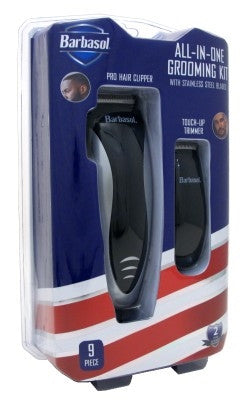 Barbasol All-In-One Grooming Set 10 Piece Battery Powered