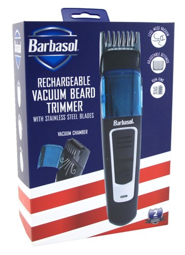Barbasol Trimmer Vacuum Beard Rechargeable