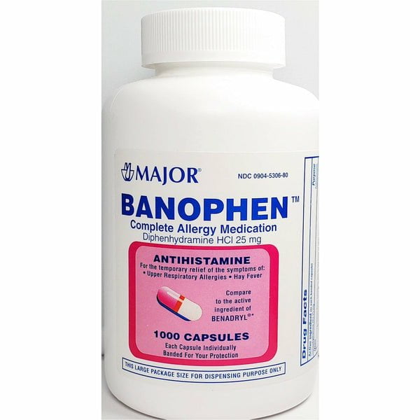 BANOPHEN 25 MG CAP 24 UD