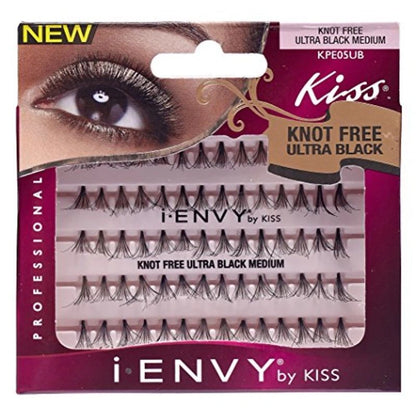 Kiss I Envy Knot Free Medium 70 Lashes Ultra Black