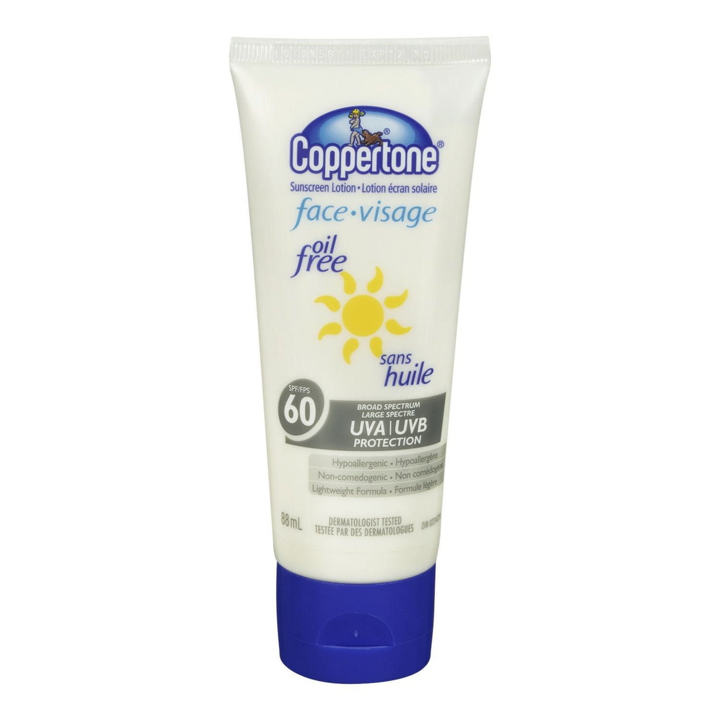 COPPERTONE FACE OIL FREE SPF45 2.5OZ