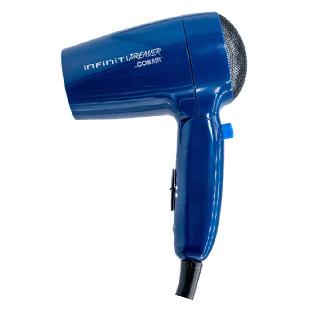 CONAIR Infinitipro 1875 Watt Compact Travel Hair Dryer with Twist Folding Handle - Red