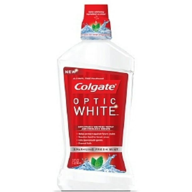 COLGATE OPTIC WHITE MOUTHWASH MINT 16OZ