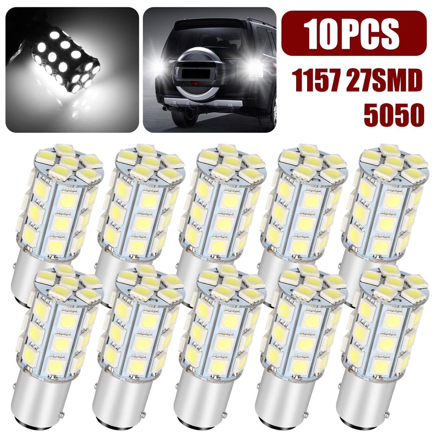 Hopkins 1157LL Long Life BAY15D Replacement Trailer Light Bulbs, 2 Pack