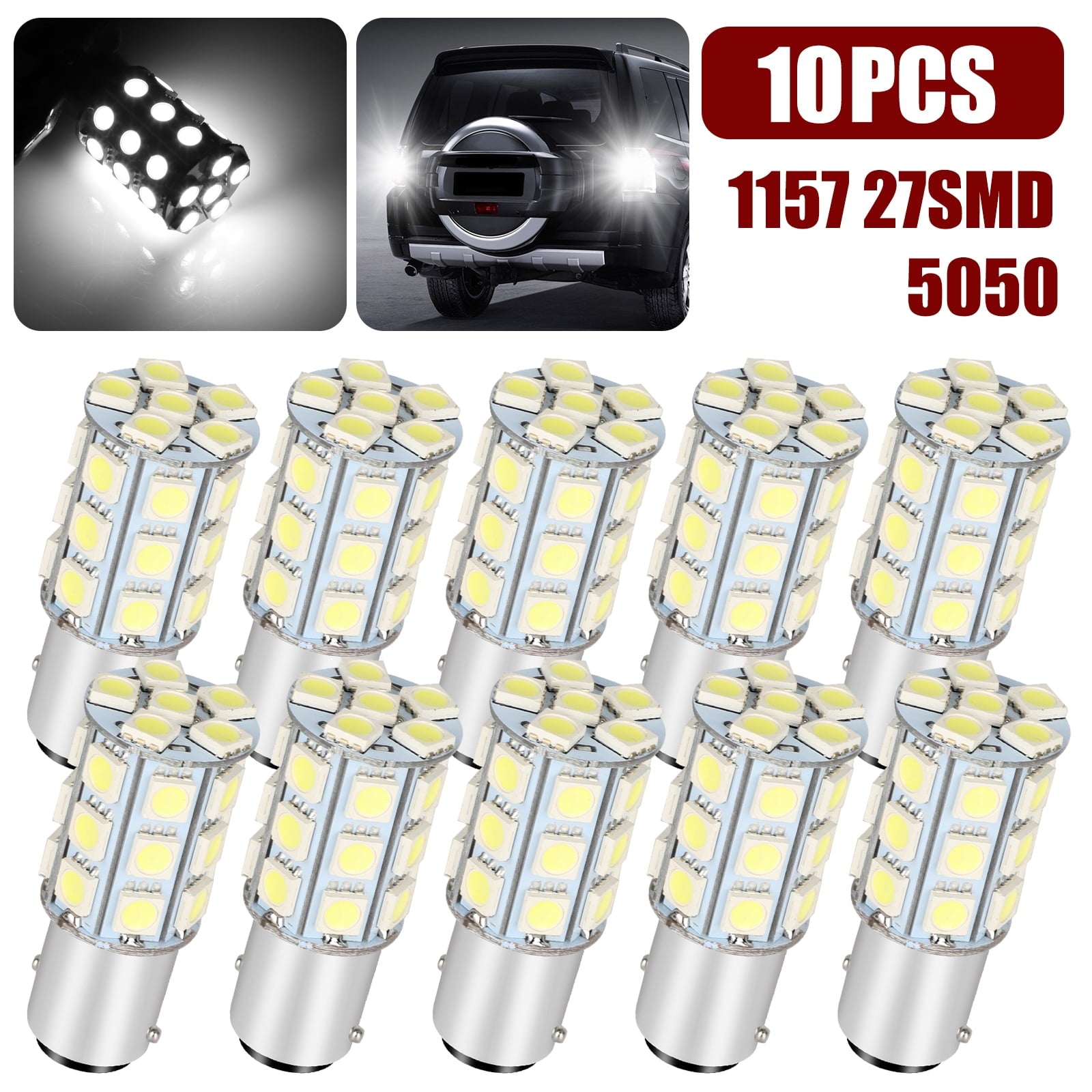 Hopkins 1157LL Long Life BAY15D Replacement Trailer Light Bulbs, 2 Pack
